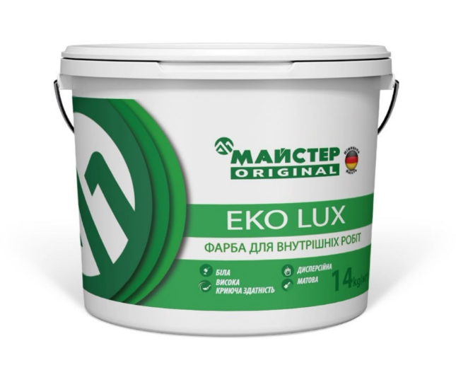 Фарба для внутрішніх робіт МАЙСТЕР Original EKO LUX 7 кг
